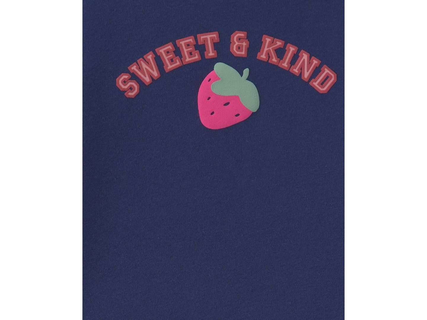 Детский комплект Carter's Sweet & Kind для малышек: свитшот с клубникой и брюки, цвет: Тёмно-синий — фото 4