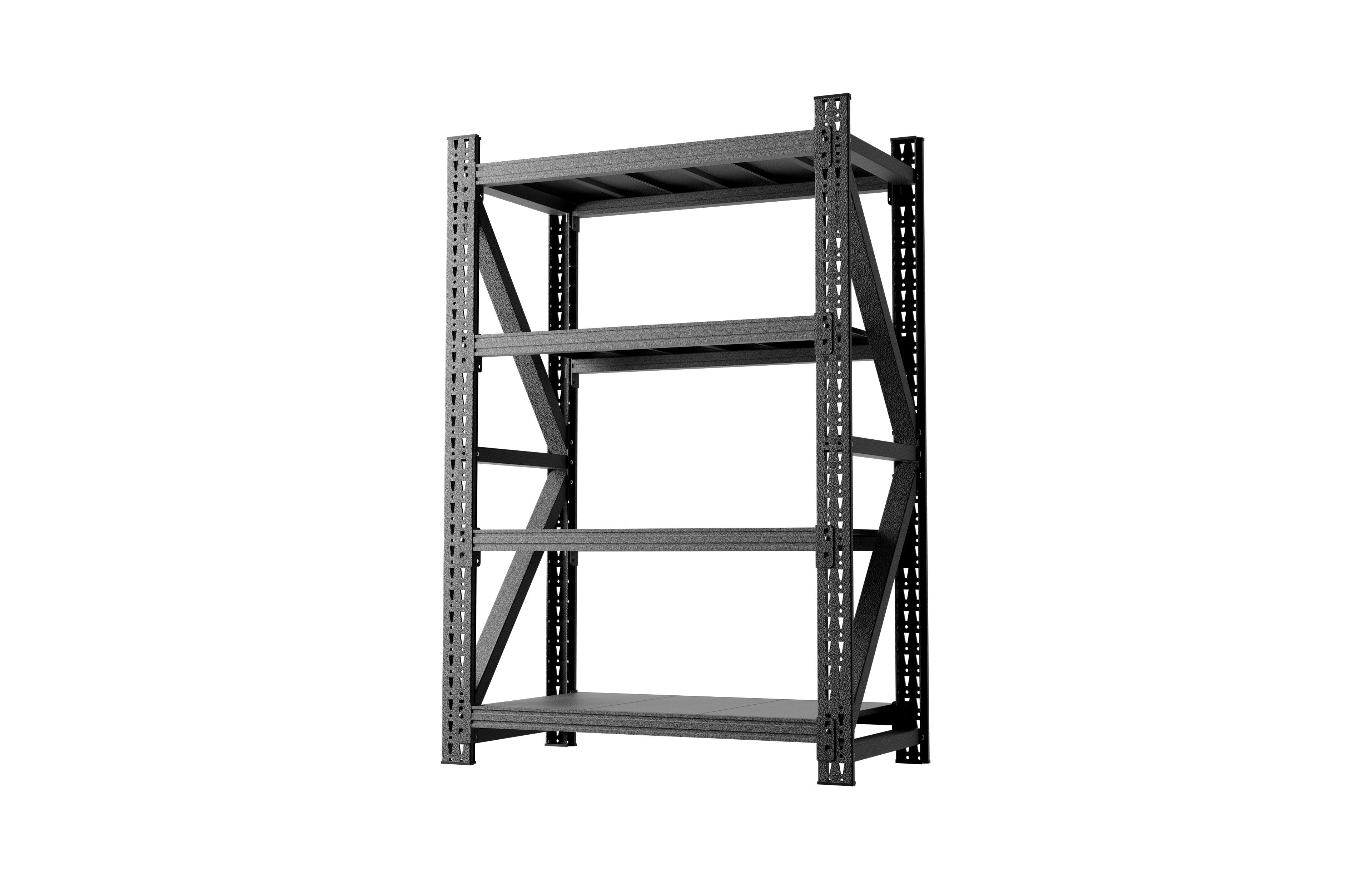 Viyet Heavy Duty Metal Garage Shelving, 4-Tier Adjustable Storage Rack, 4000 lb Capacity