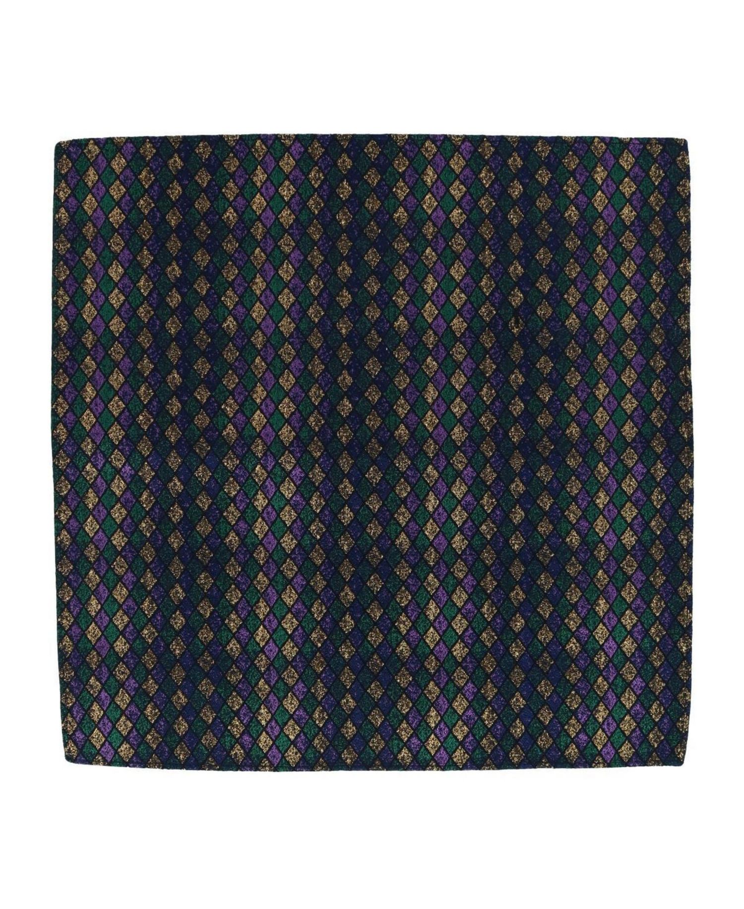 Men's Carnival Diamond Necktie and Pocket Square Bundle