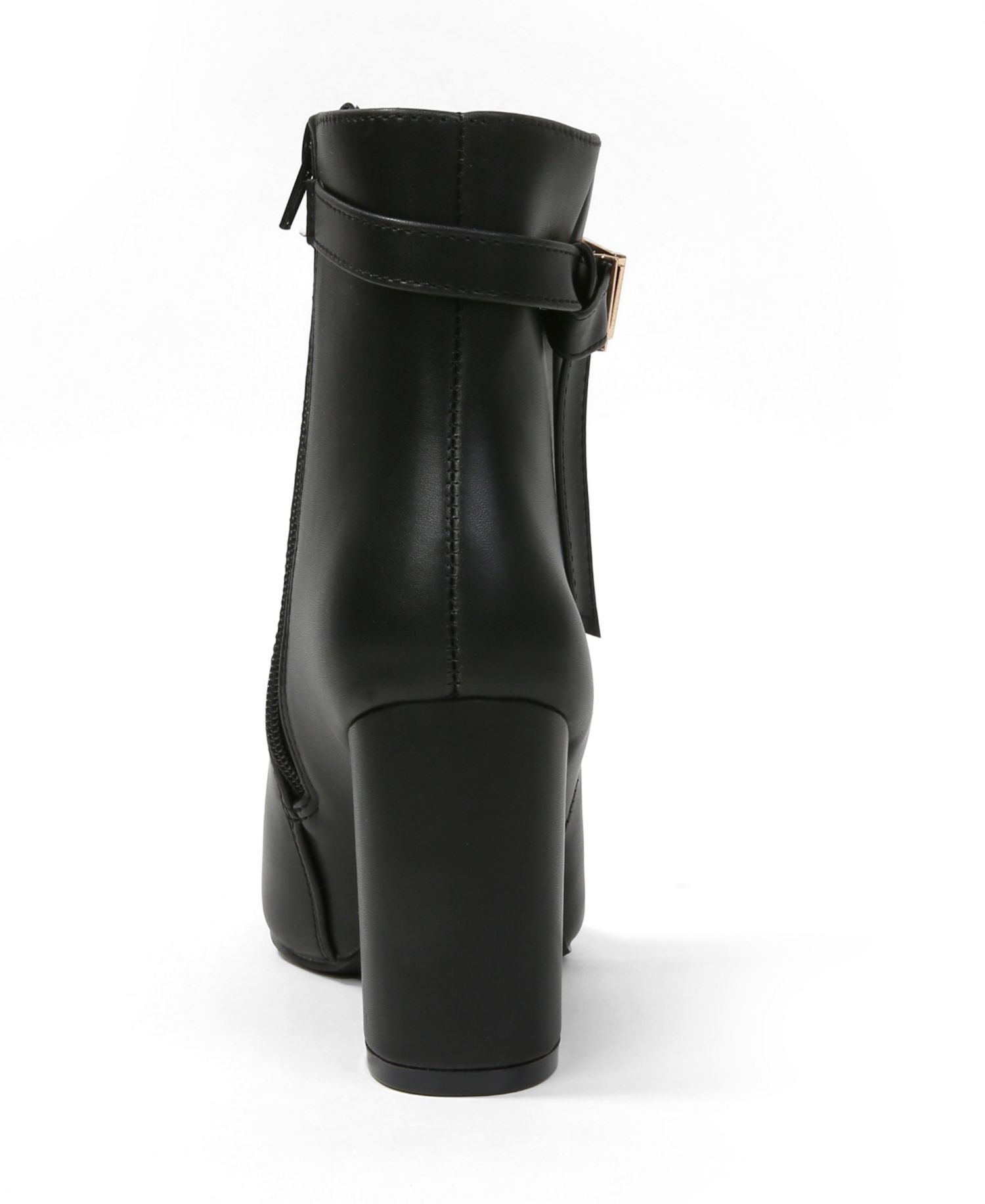 Women's Blanche Pointed Toe Ankle Boots with Buckle Detail