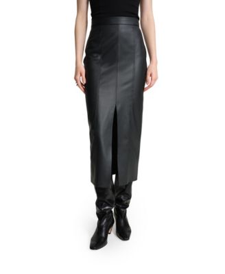 Women's Nerida Leather Pencil Midi Skirt