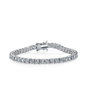 Classic White Gold Plated 3MM CZ Slim Tennis Bracelet
