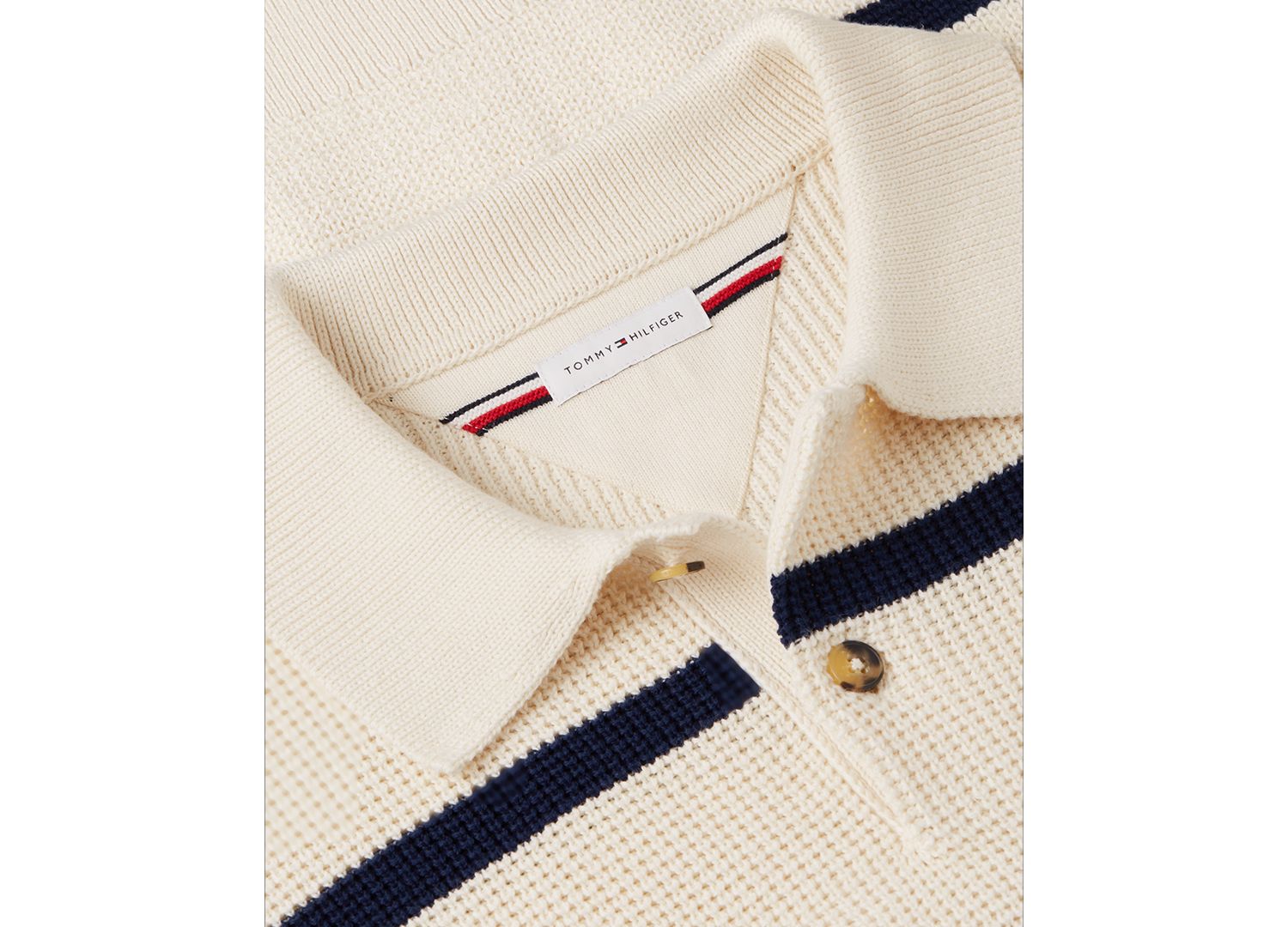 Men's Waffle Structure Rugby Sweater