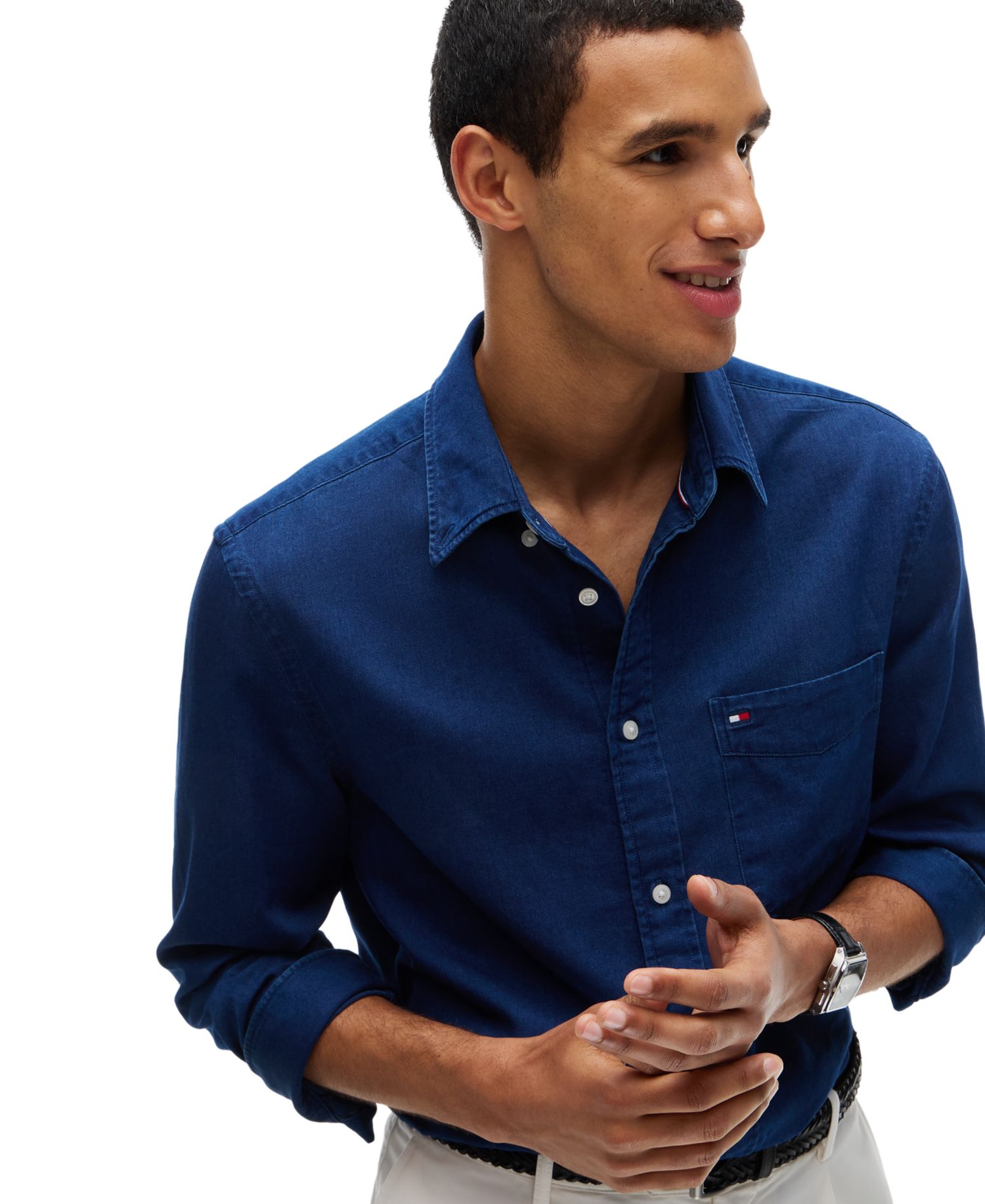 Men's Chambray Regular-Fit Shirt
