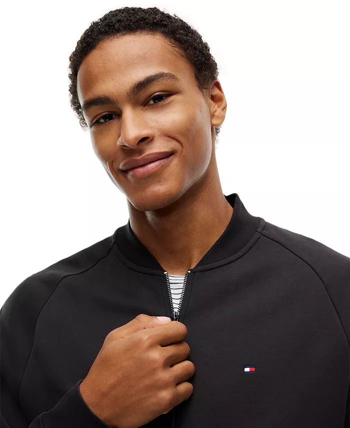 Men's Essential Intechno Full-Zip Knit Bomber Jacket - thumbnail 7