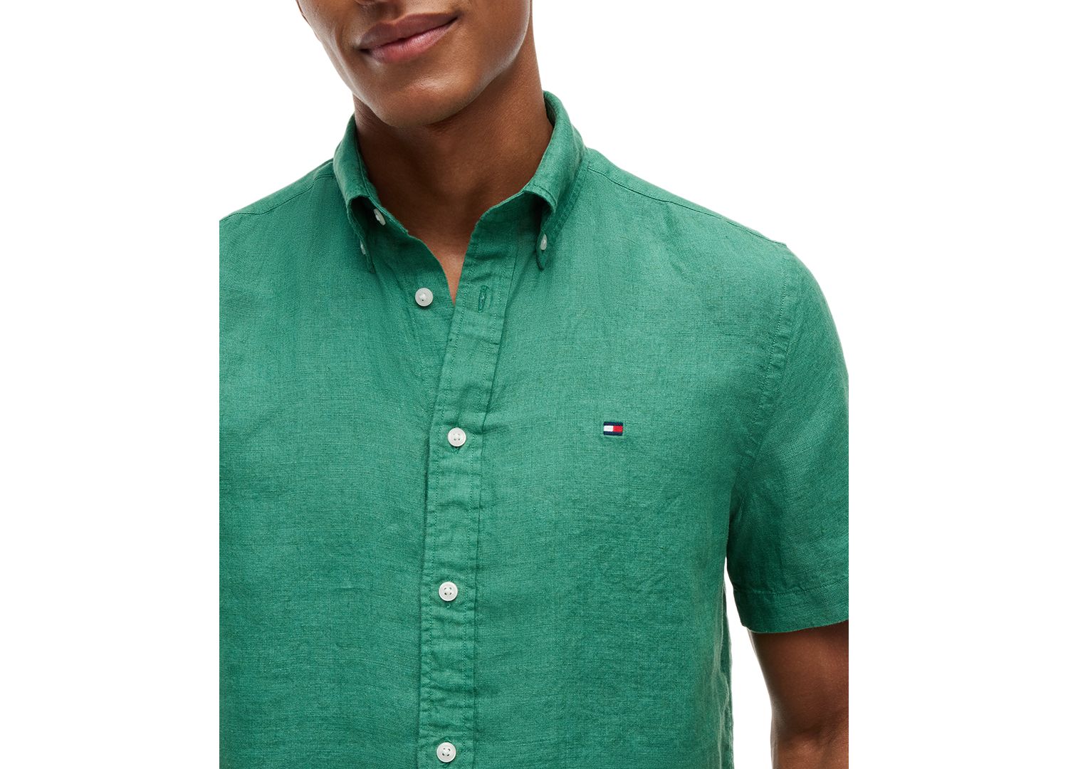 Men's Regular-Fit Linen Short Sleeve Shirt