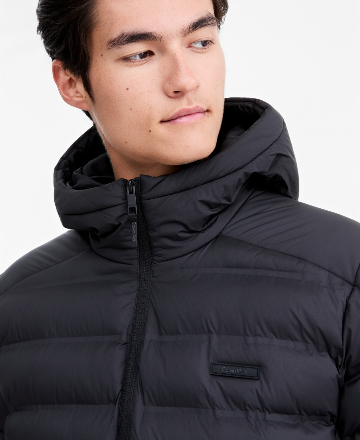 Calvin Klein Men's Packable Lightweight Hooded Jacket