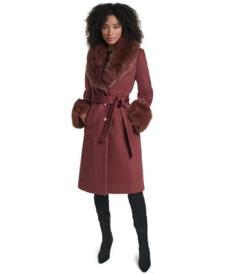 Women's Single-Breasted Long Wool-Blend Coat, Created for Macy's