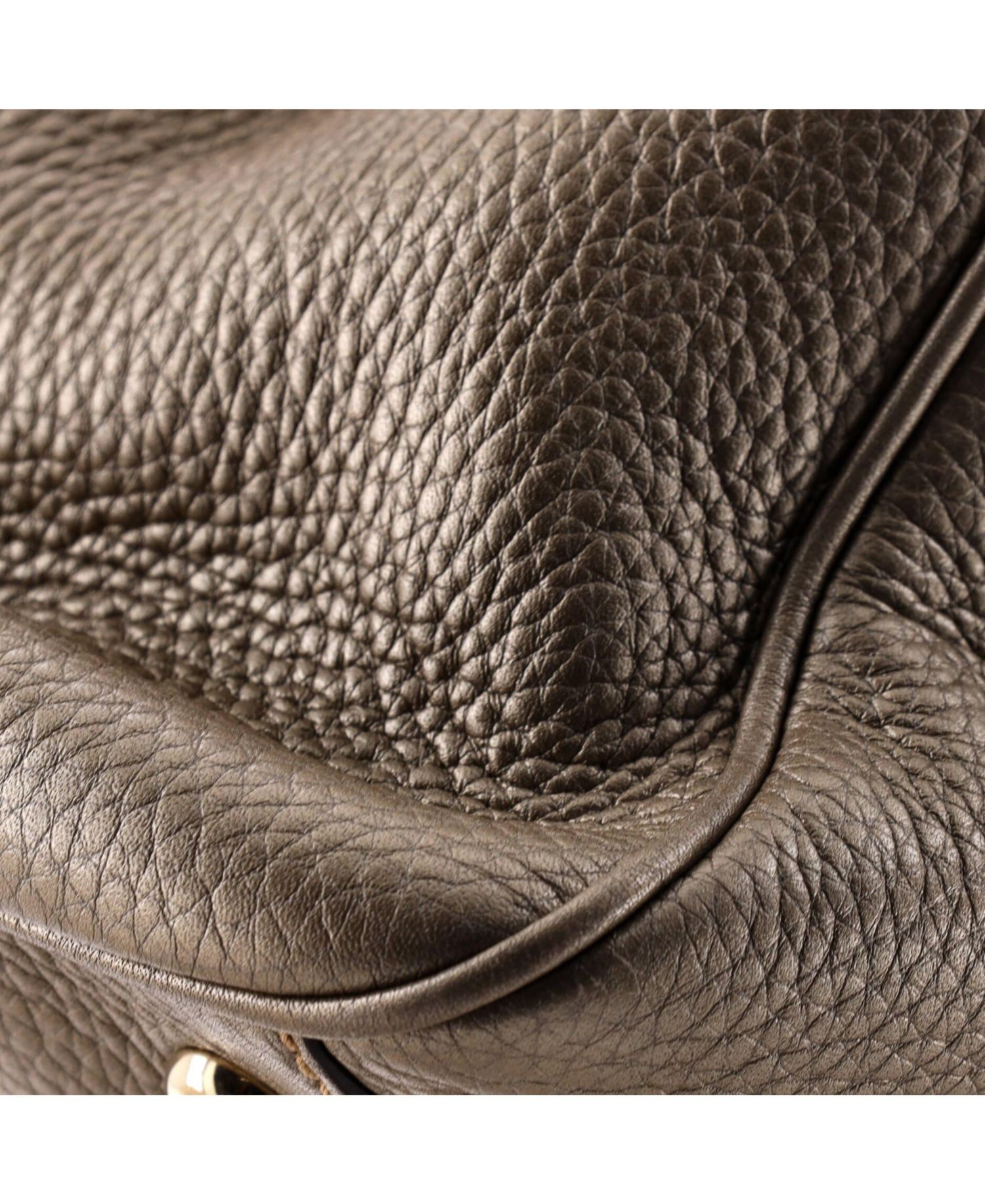 Medium Bamboo Shopper Tote Leather
