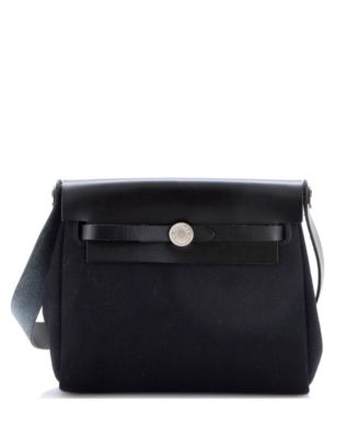 20 Herbag Zip Toile and Leather