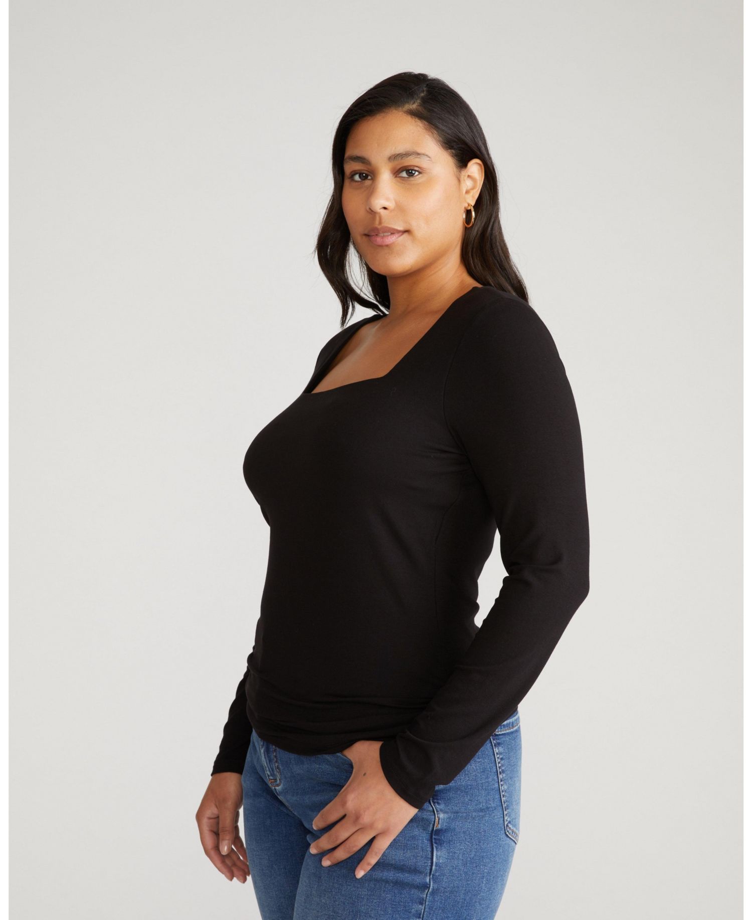 Plus Size Agatha Liquid Jersey Top