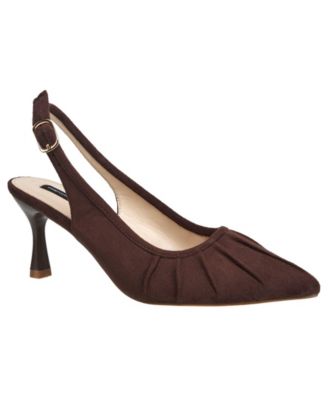 Women's Ruched Kitten Heel