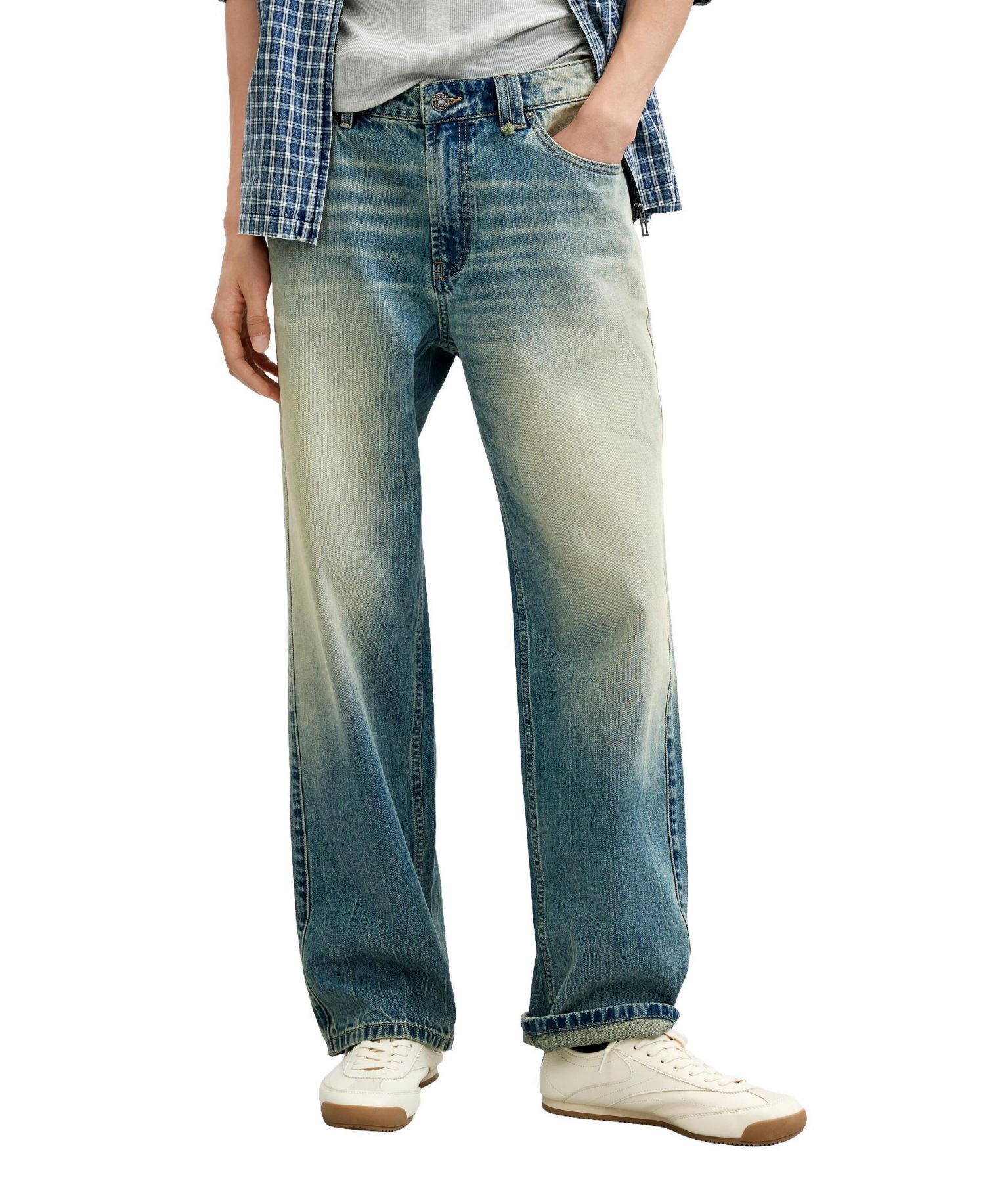 Men's Plain denim trousers