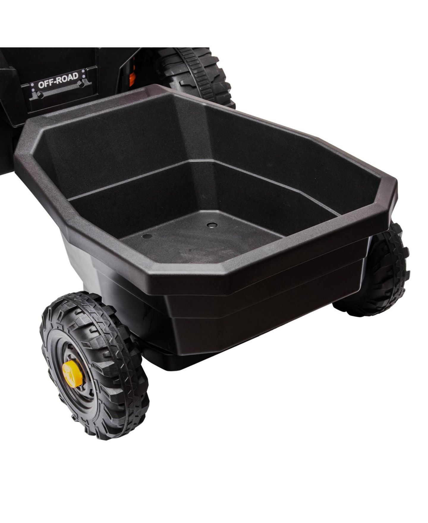 Детская игрушка homfan 12V Ride-On Trailer with Locking Hitch Pin, 24.02" x 17.72" x 9.45", 30 pounds, Ages 3-8, цвет: Чёрный — фото 1