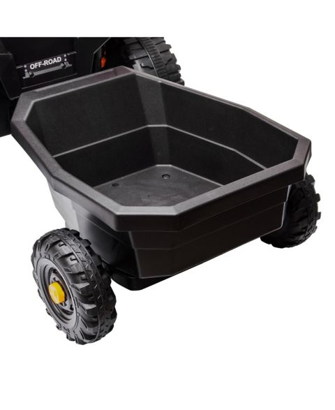 Детская игрушка homfan 12V Ride-On Trailer with Locking Hitch Pin, 24.02" x 17.72" x 9.45", 30 pounds, 3–8 лет, цвет: Чёрный
