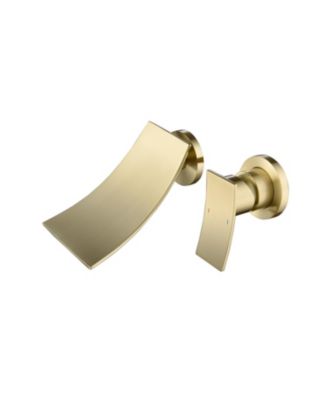 Wall Mount Widespread Bathroom Faucet