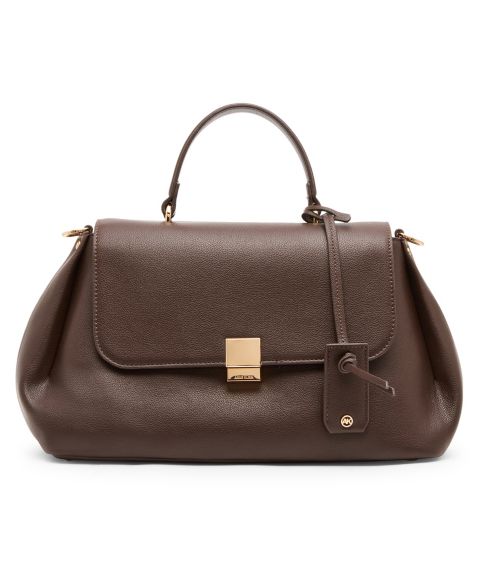 Женская сумка Anne Klein East-West Large Satchel Handbag, цвет: Тёмно-коричневый