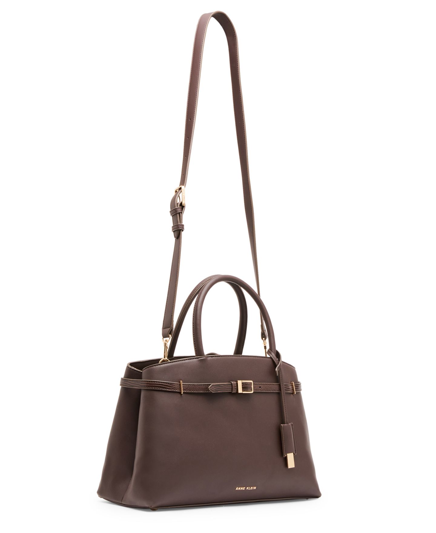 Женская сумка Anne Klein Medium Top Handle Satchel Handbag, цвет: Коричневый — фото 5