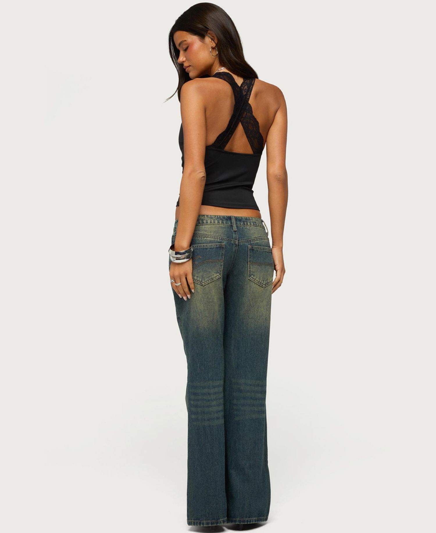 Women's Alli Lace V-Neck Sleeveless Tank Top