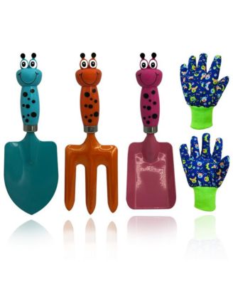 Gardening Tools Gloves Shovel Spade Teen Boy 4Pack