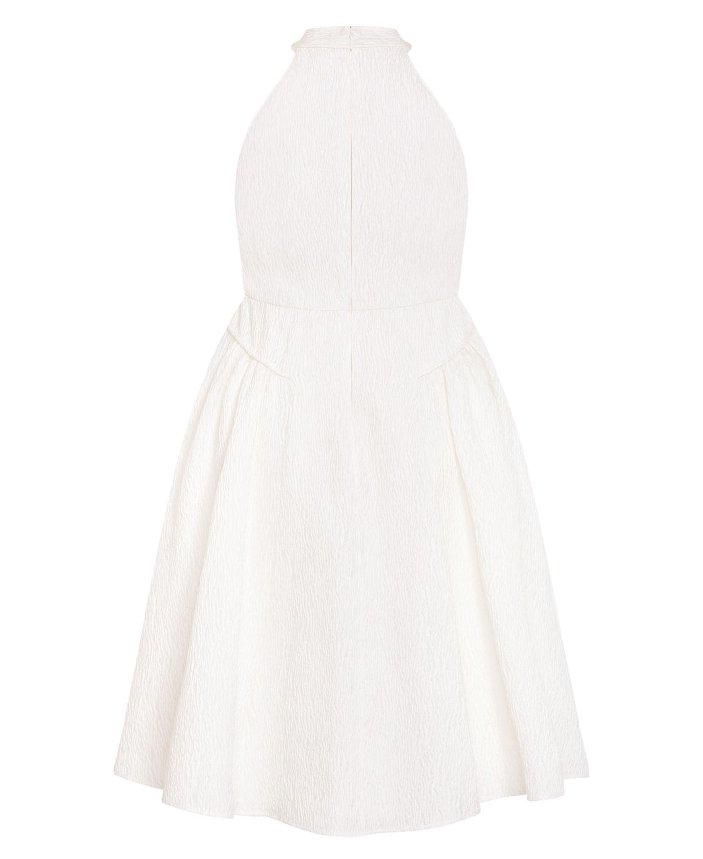 Женское платье CITY CHIC Plus Size Halter Jacquard A-Line Midi, цвет: Слоновая кость — фото 5