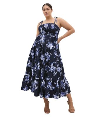 Women's Plus Size Marli Floral Tier Maxi Dress