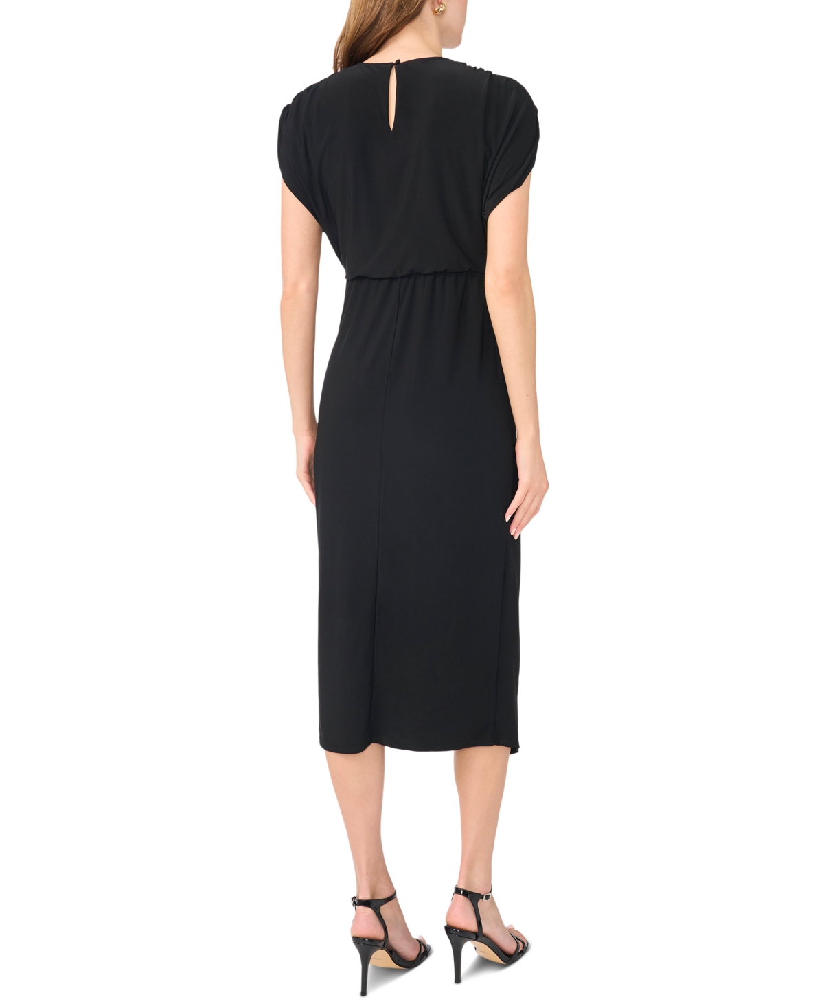 Msk Women's Jersey Wrap Midi Dress
