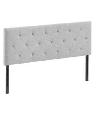 Upholstered Full Size Bed Headboard with Adjustable Height for Bedroom, Hotel, and Dormitory