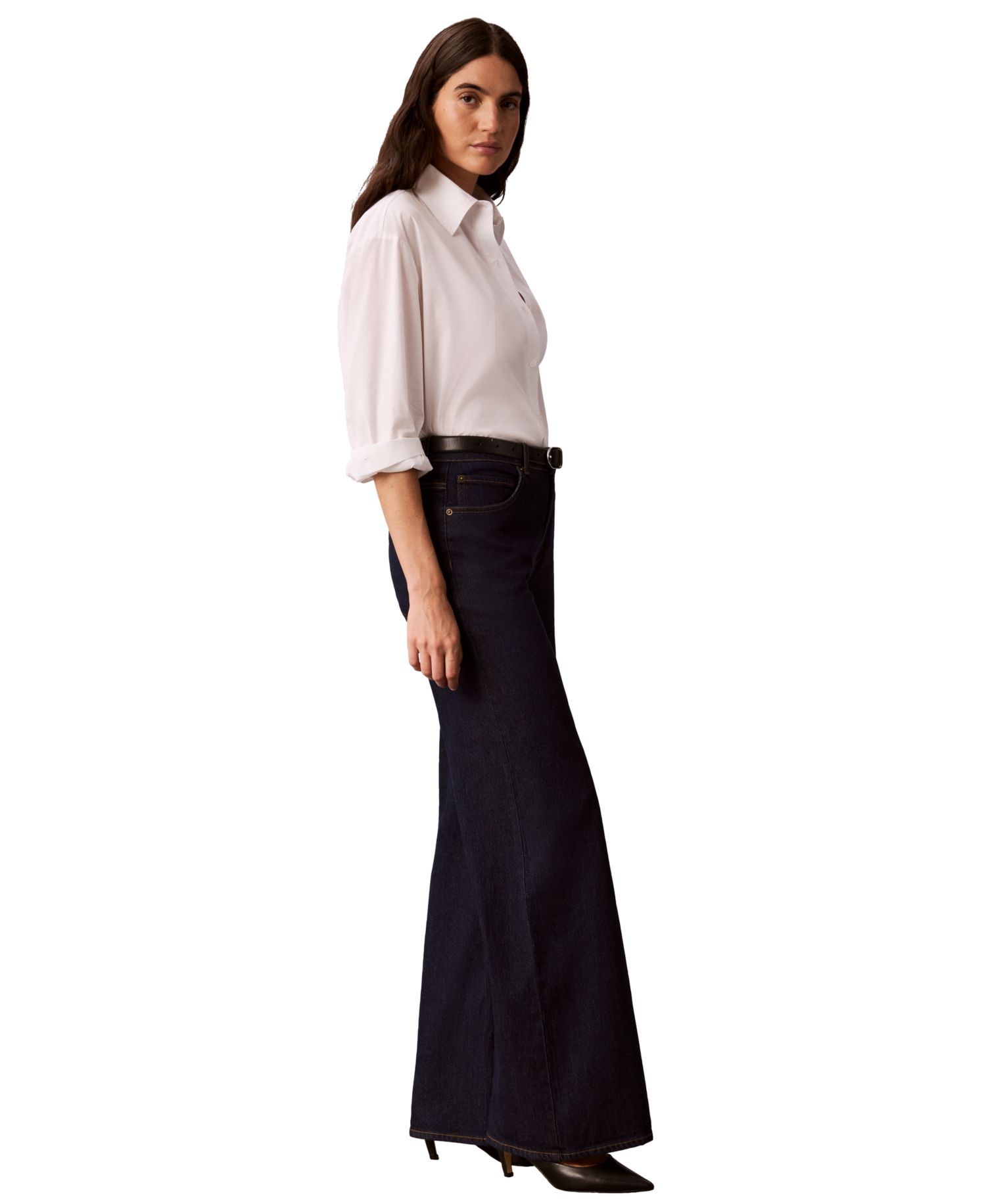 Women's High-Rise Wide-Leg Flare Jeans