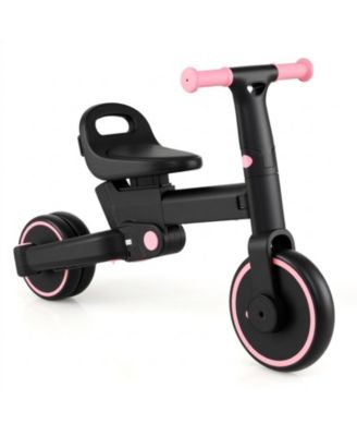4-in-1 Foldable Toddler Trike with Parent Push Handle, 55 lbs Capacity, Ages 18 Months–5 Years