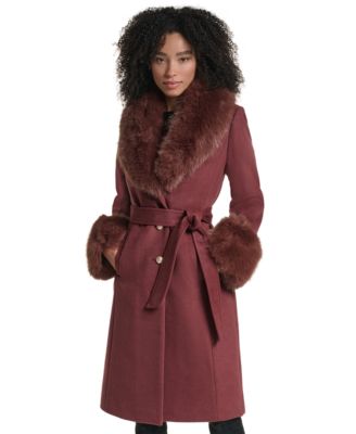 Women's Single-Breasted Long Wool-Blend Coat, Created for Macy's