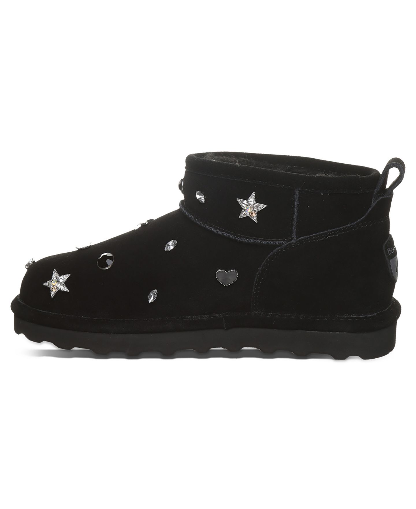 Женские ботинки Bearpaw Shorty Nova Studded Pull-On Ankle Booties, цвет: Чёрный — фото 6