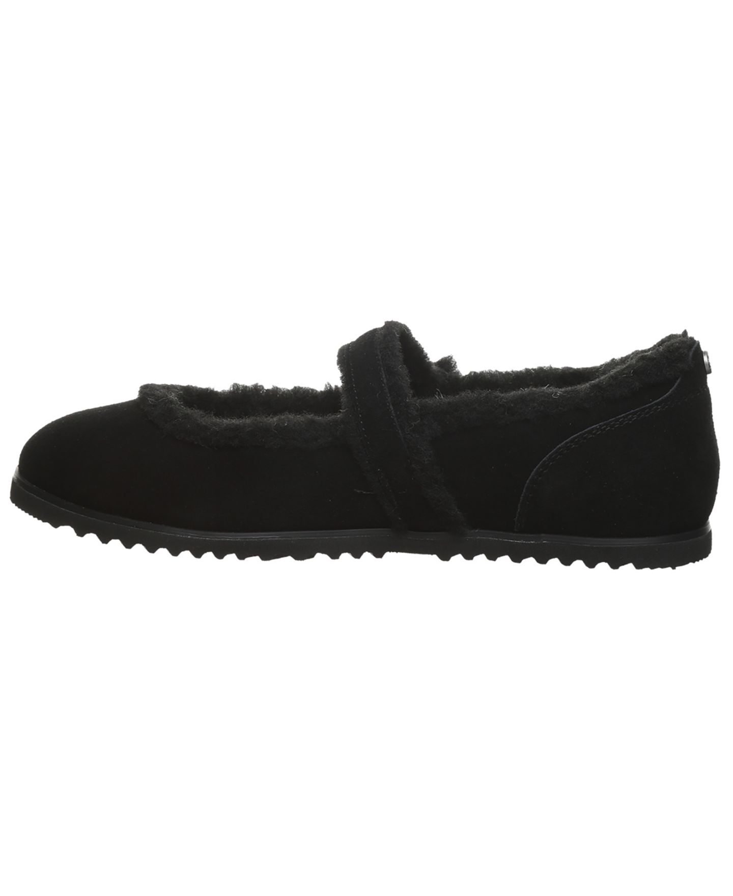 Женские балетки BEARPAW Lou Lou Suede Mary Jane Flats, цвет: Чёрный — фото 8