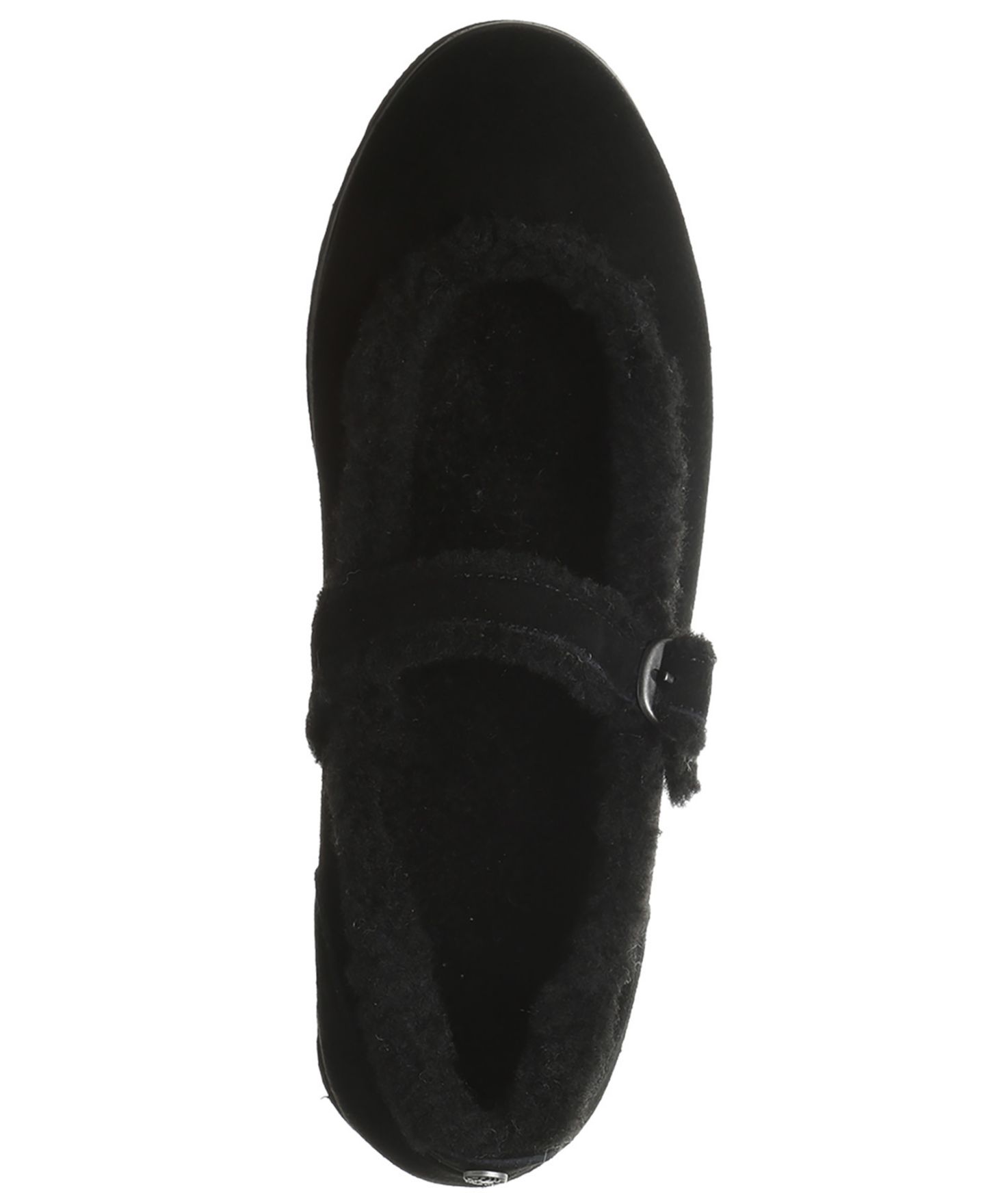 Женские балетки BEARPAW Lou Lou Suede Mary Jane Flats, цвет: Чёрный — фото 4