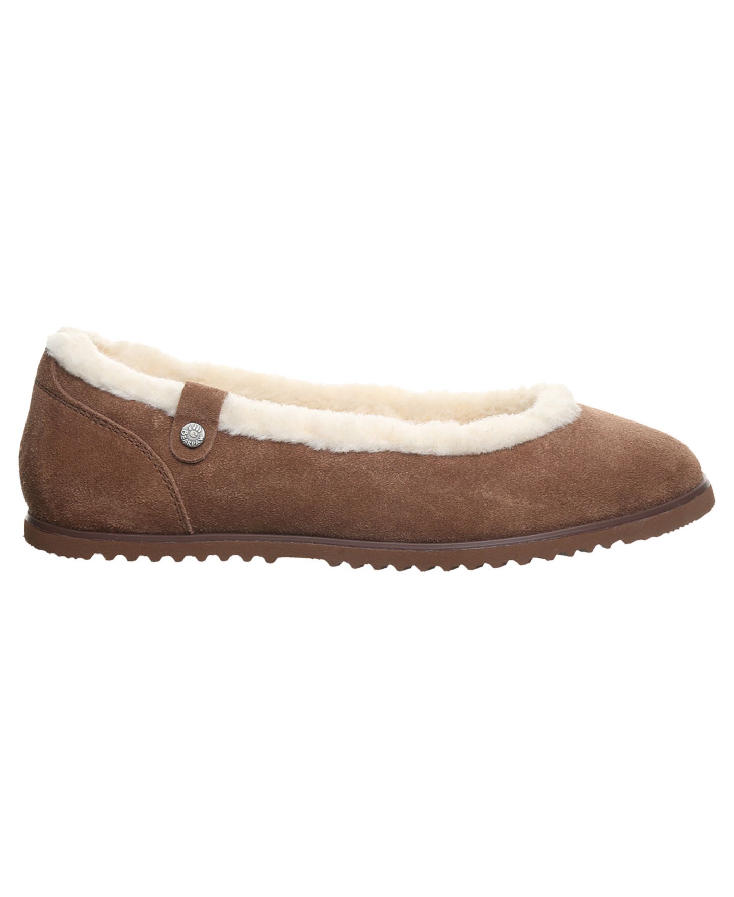Женские балетки Bearpaw Delphi с отделкой из искусственного меха, цвет: Какао — фото 2
