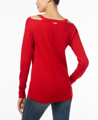 Michael Kors Cold-Shoulder Sweater, Created for Macy's