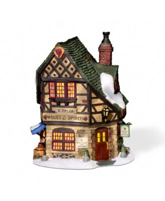 Dickens Village E Tipler Agent Wine Spirits Light-Up Building Figurine