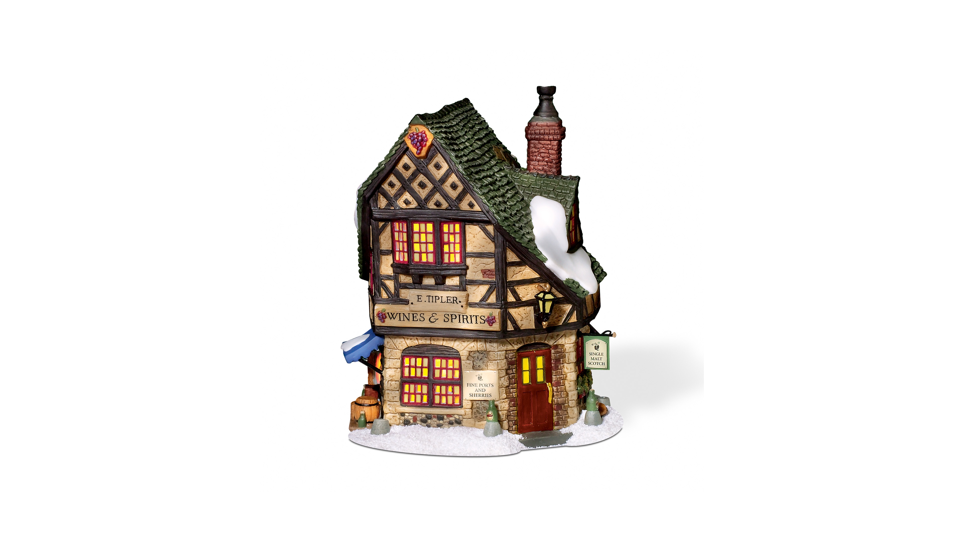 Department 56 Dickens Village E Tipler Agent Wine Spirits Light-Up Building Figurine