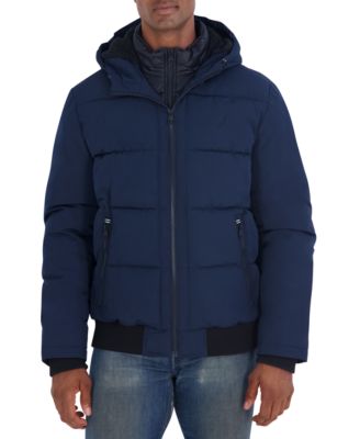 Men's Mix-Quilted Bomber Jacket