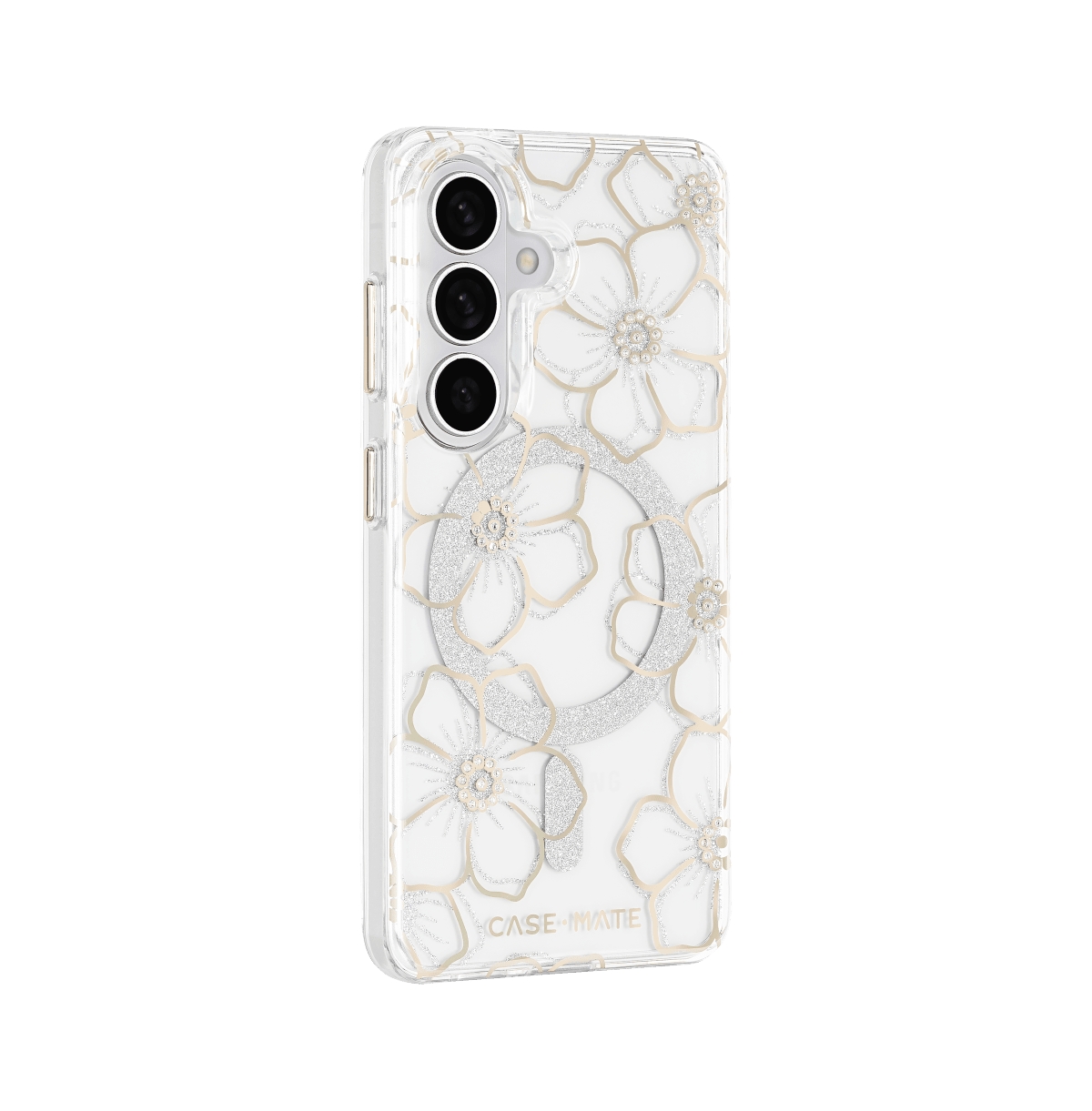 Case-Mate Floral Gems Magnetic Gemstone Phone Case for Samsung Galaxy S26