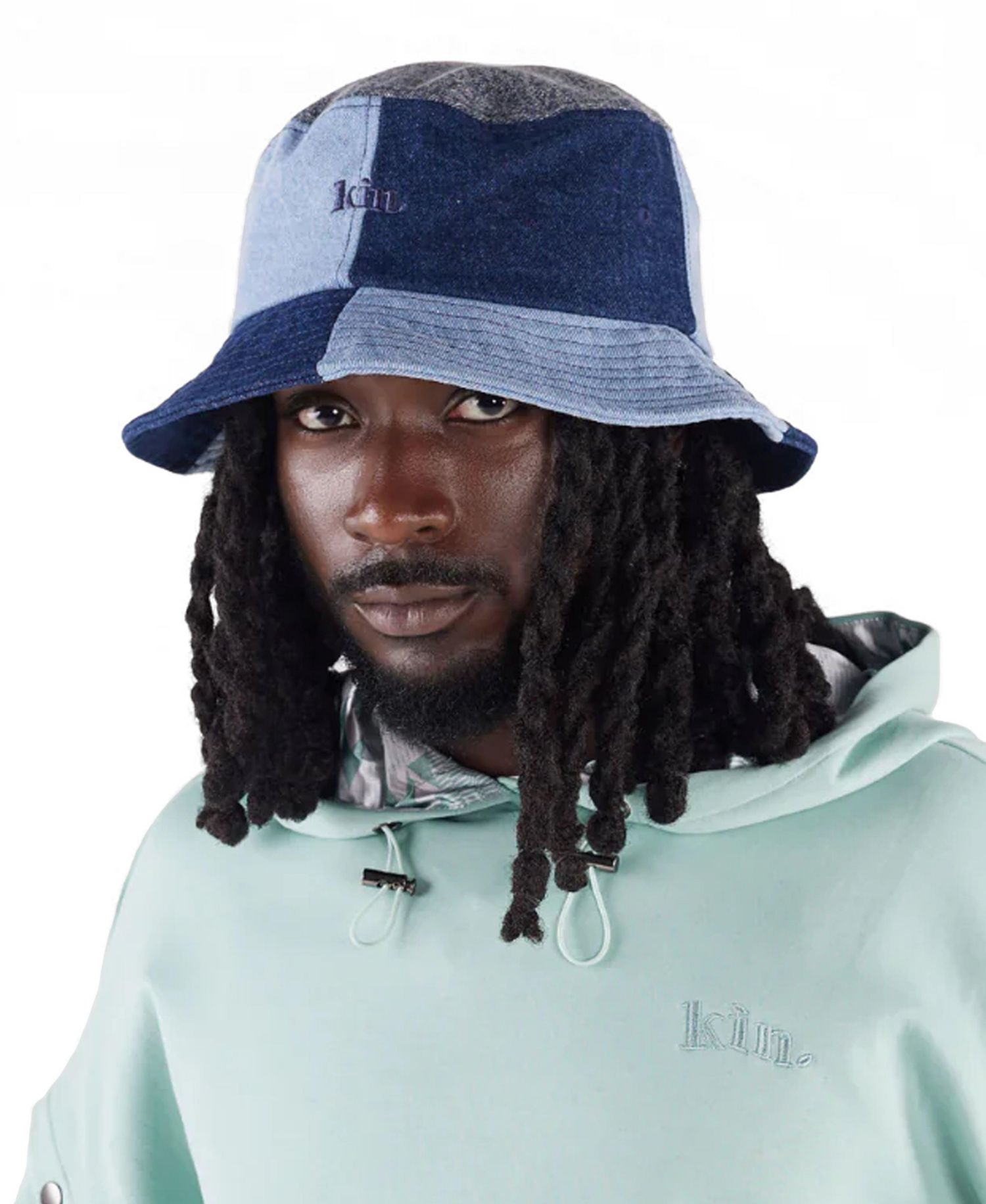 Unisex Denim Satin Lined Bucket Hat