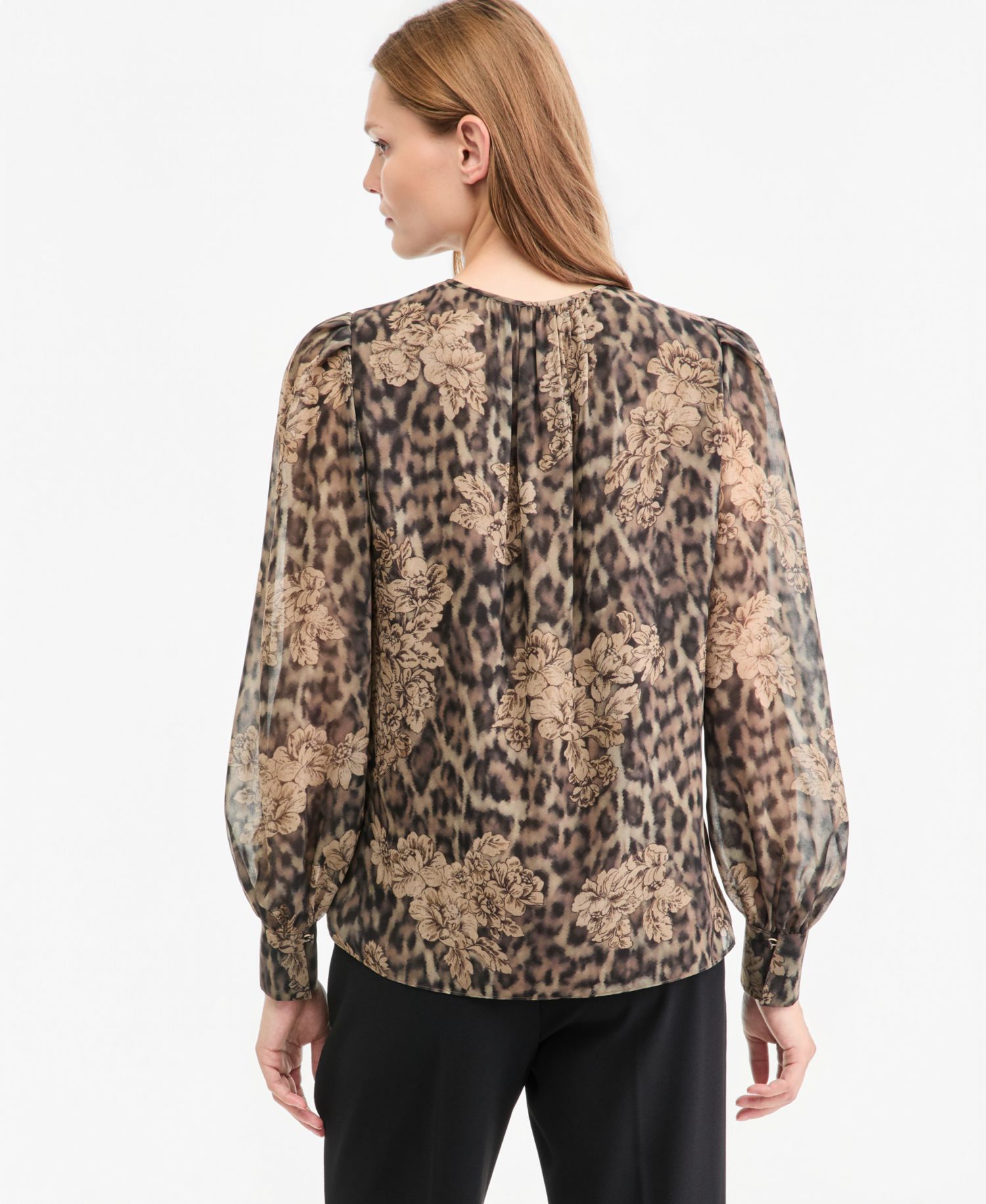 Women's Bella Long-Sleeve Sheer Blouse, Macy's Exclusive