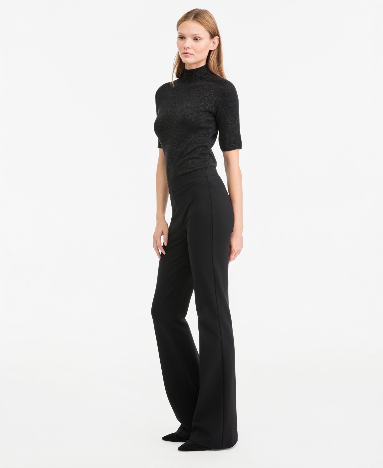 Women's Meghan High-Waisted Flared Pull-On Pants