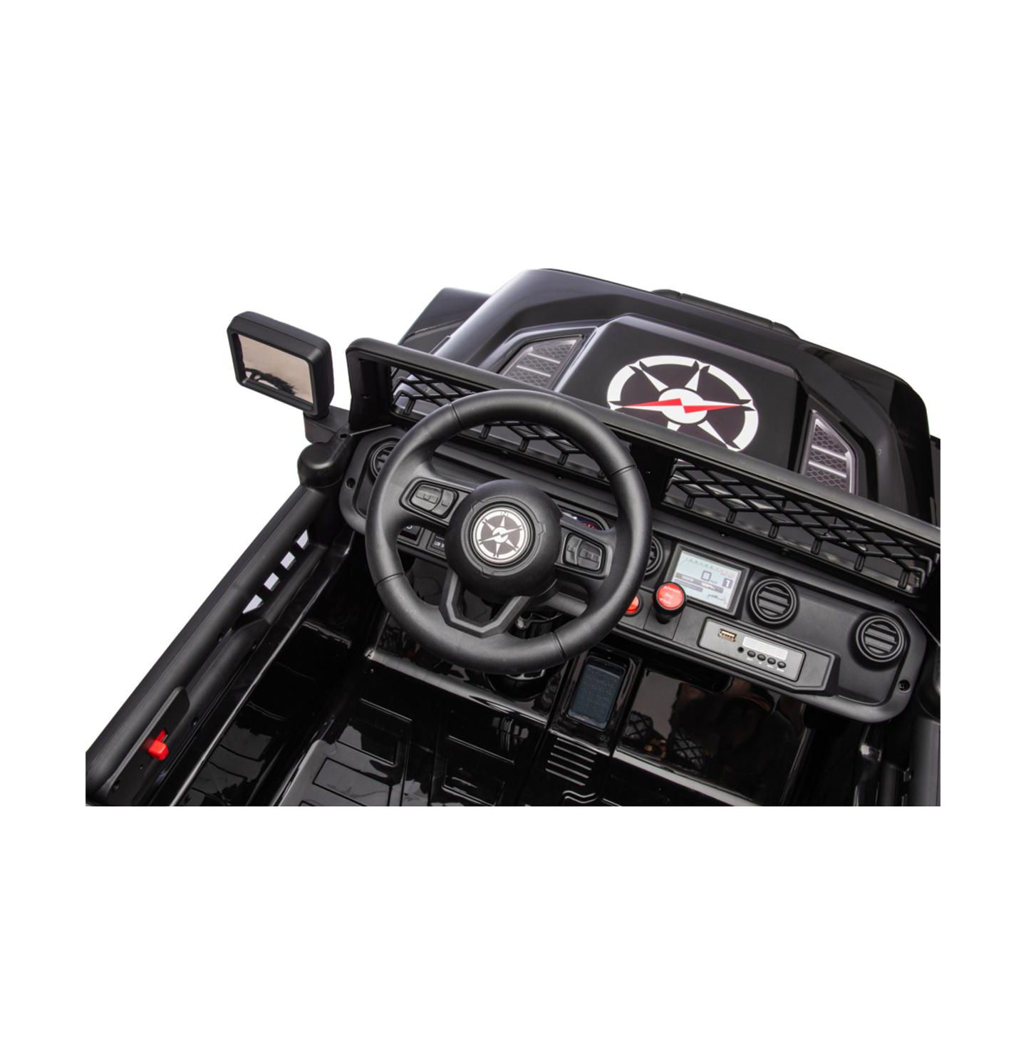 Детская игрушка YOBTOP 24V 7Ah 2-Seater Remote-Control 4WD Ride-On Jeep, Ages 3+ — фото 7