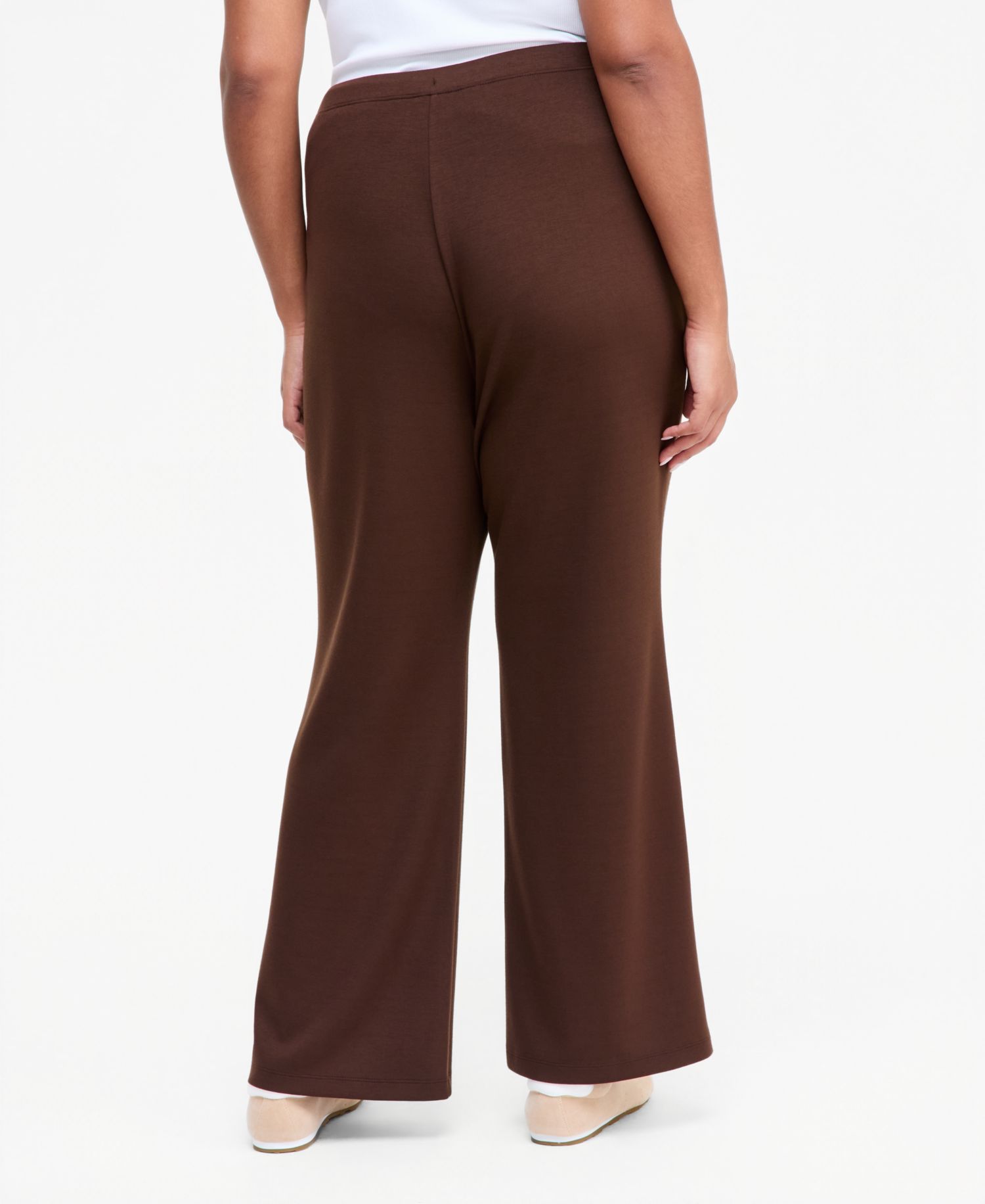 Plus Size Drawstring Flare Sweatpants