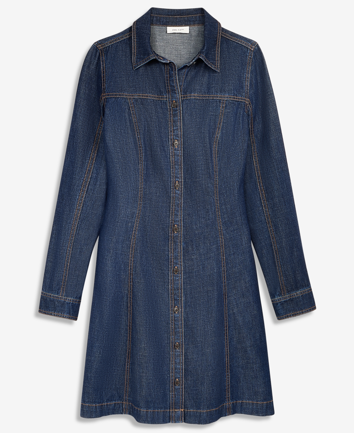 On 34th Women's Denim Long-Sleeve Mini Dress, Macy's Exclusive