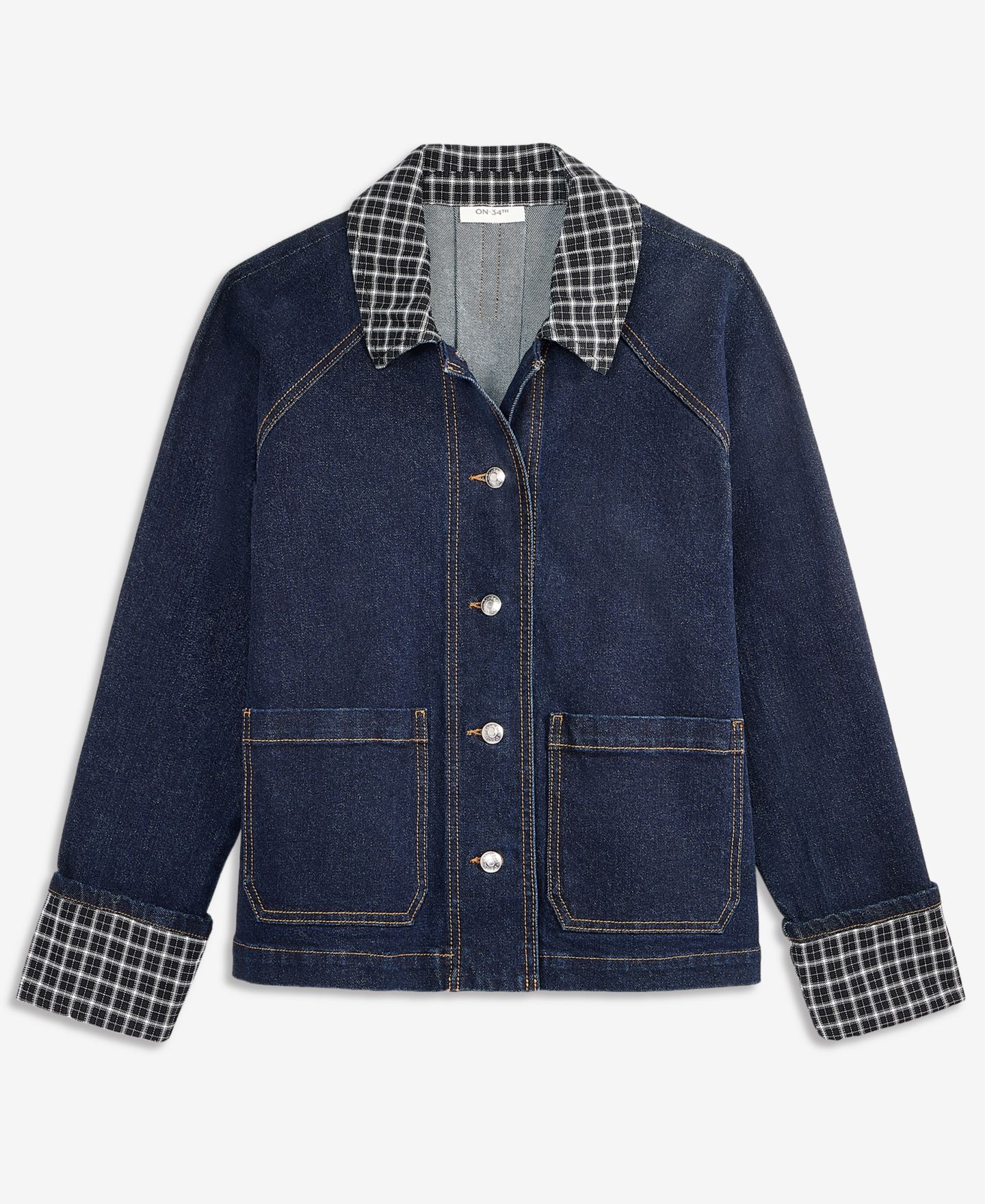 Женская куртка On 34th Denim Plaid Cuff, цвет: Варёный — фото 6