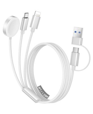 3-in-1 Charging Cable 15W 4ft for iPhone, Apple Watch, AirPods