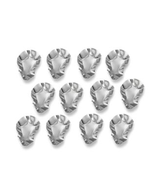Stainless Steel Set of 12 Oyster Shells
