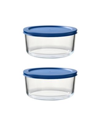 1-Quart Yogurt Glass Bowls with Lids